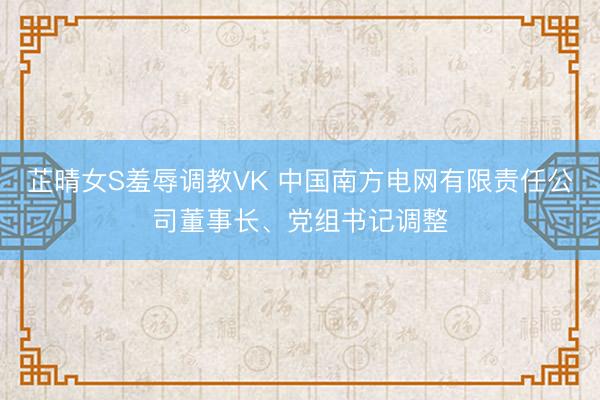 芷晴女S羞辱调教VK 中国南方电网有限责任公司董事长、党组书记调整