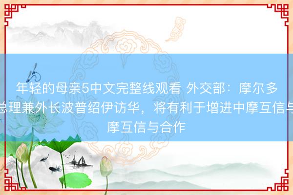 年轻的母亲5中文完整线观看 外交部：摩尔多瓦副总理兼外长波普绍伊访华，将有利于增进中摩互信与合作