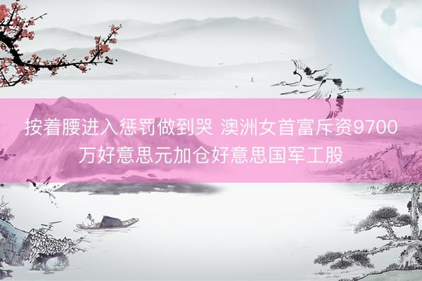 按着腰进入惩罚做到哭 澳洲女首富斥资9700万好意思元加仓好意思国军工股